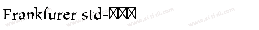Frankfurer std字体转换